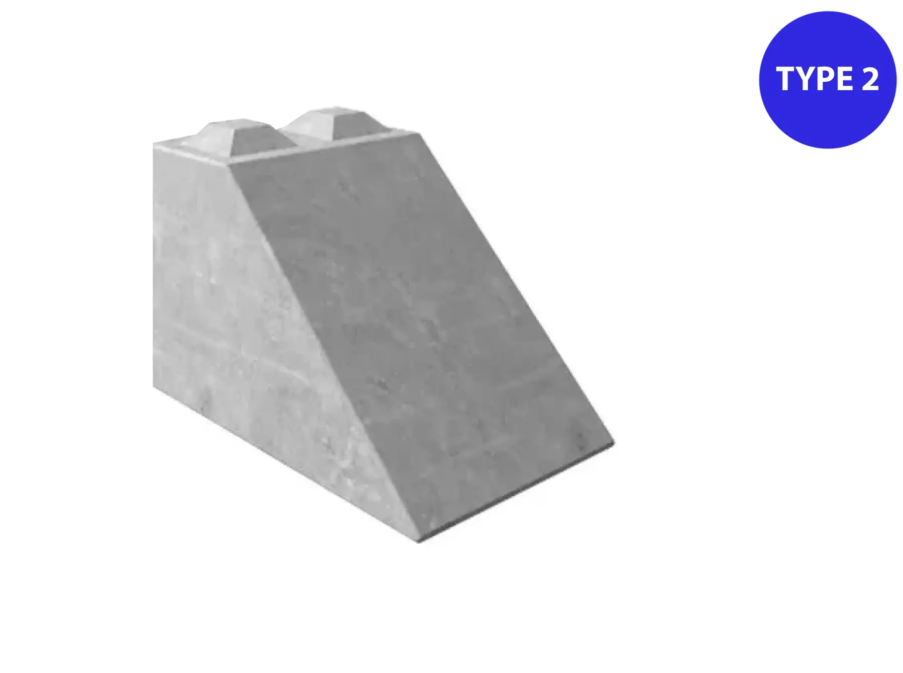 Betongblokk 90cm x 60cm x 60cm (45 grader)