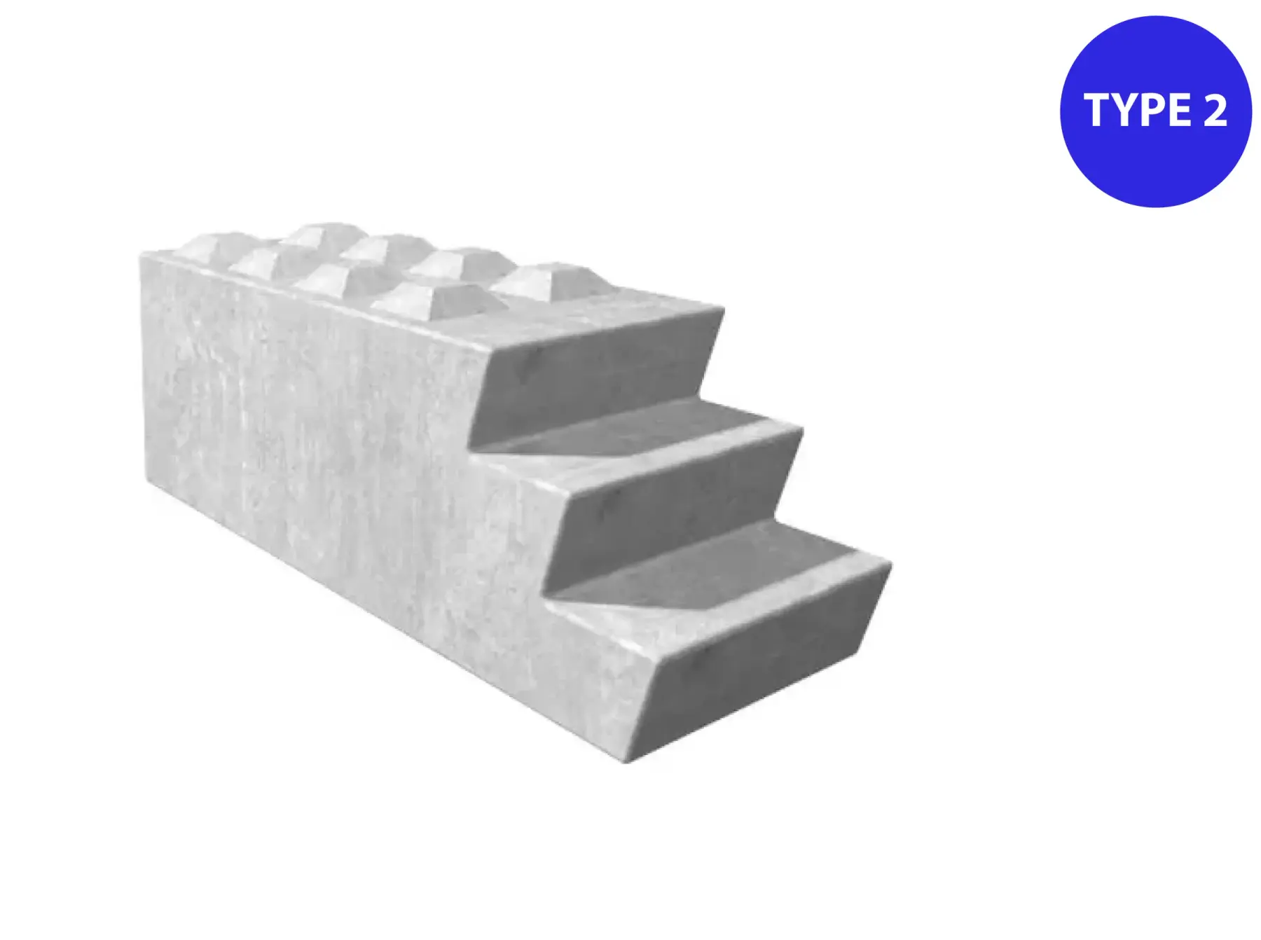 Betongblokk 180cm x 60cm x 60cm (trapp)