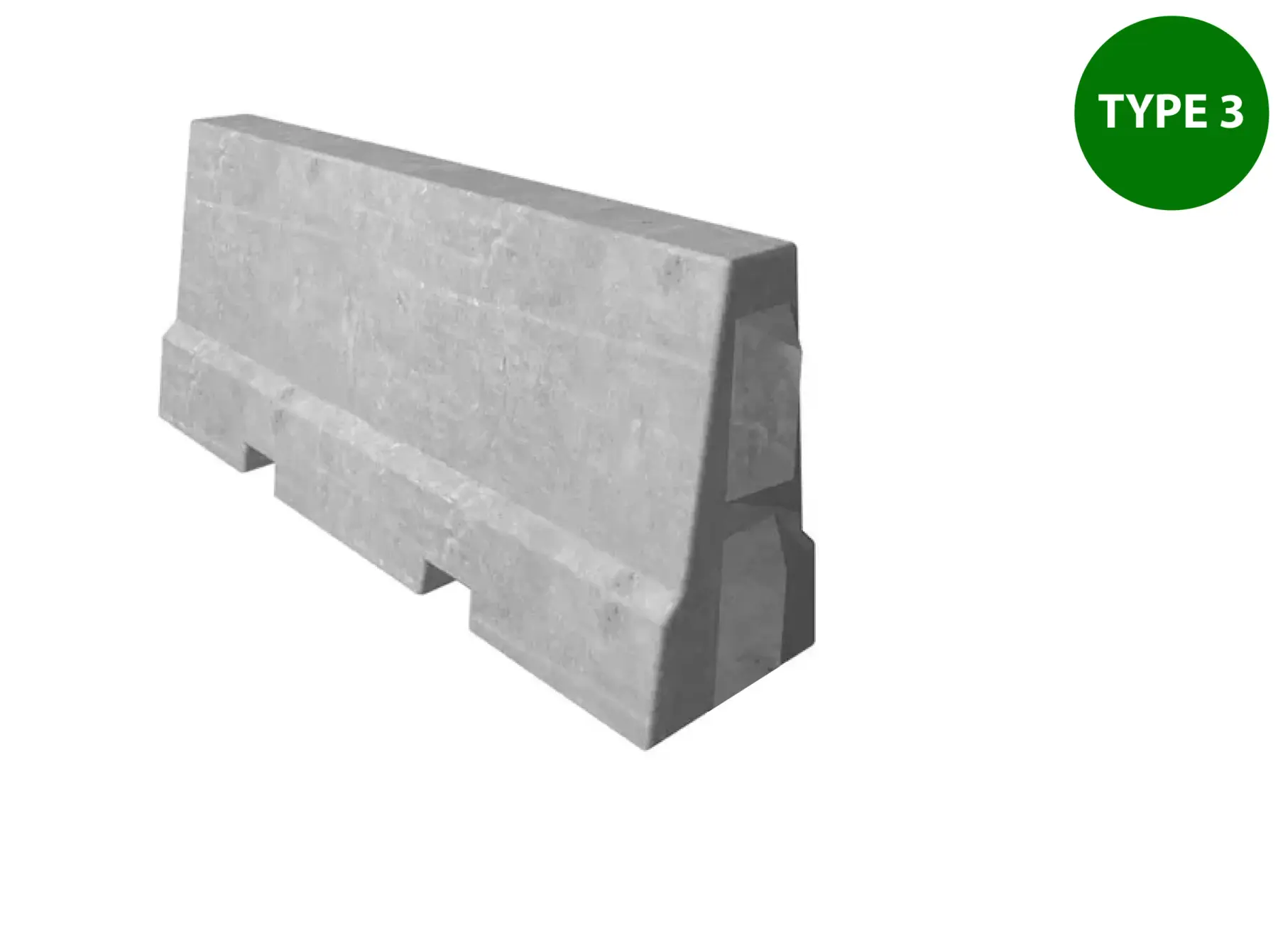 Betongblokk Barriere/ betonggris 200cm x 54cm x 90cm