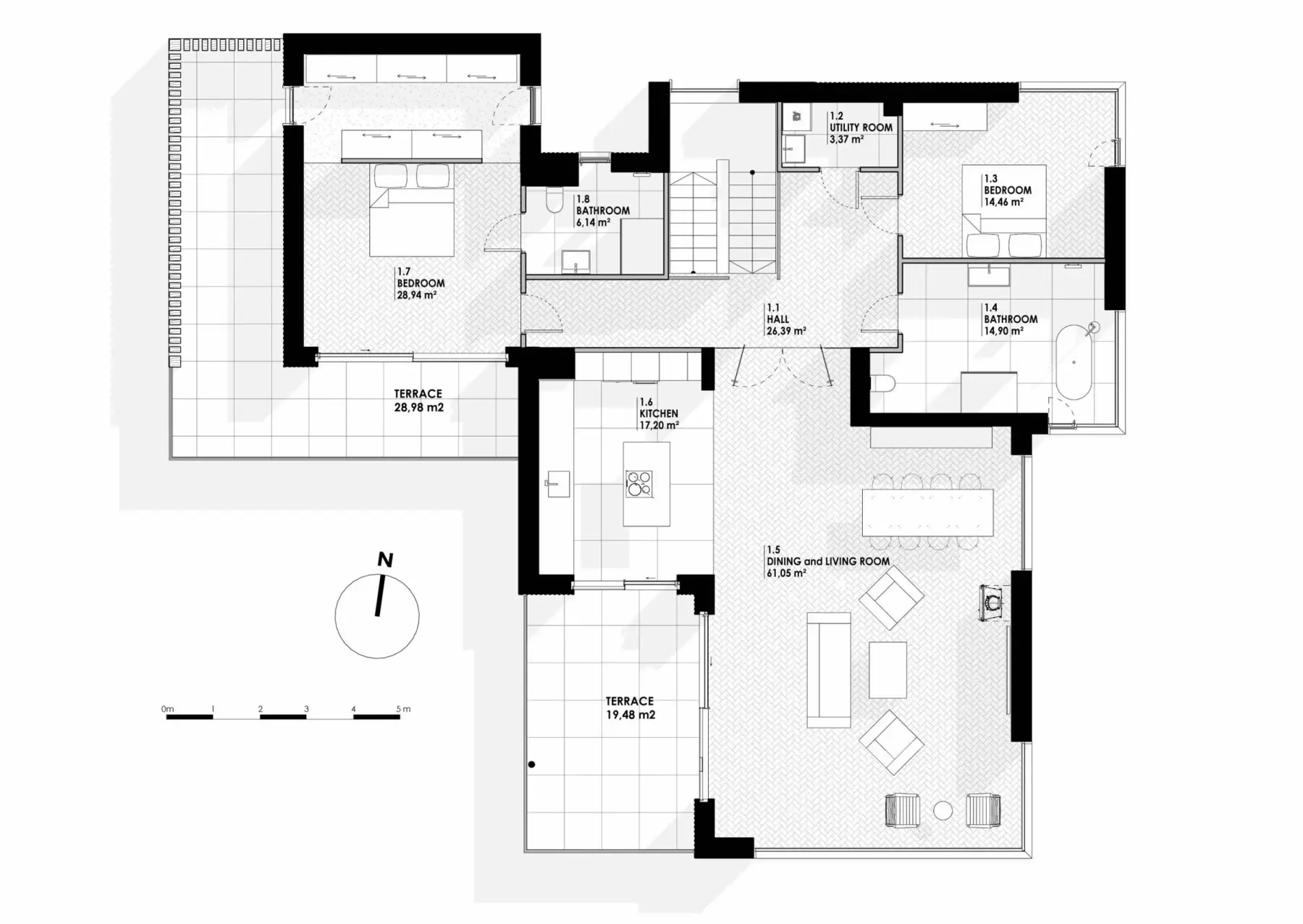 Planløsning 1. etasje